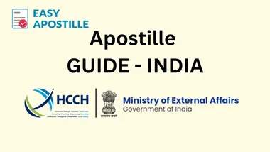 Sample India MEA apostille sticker with QR verification